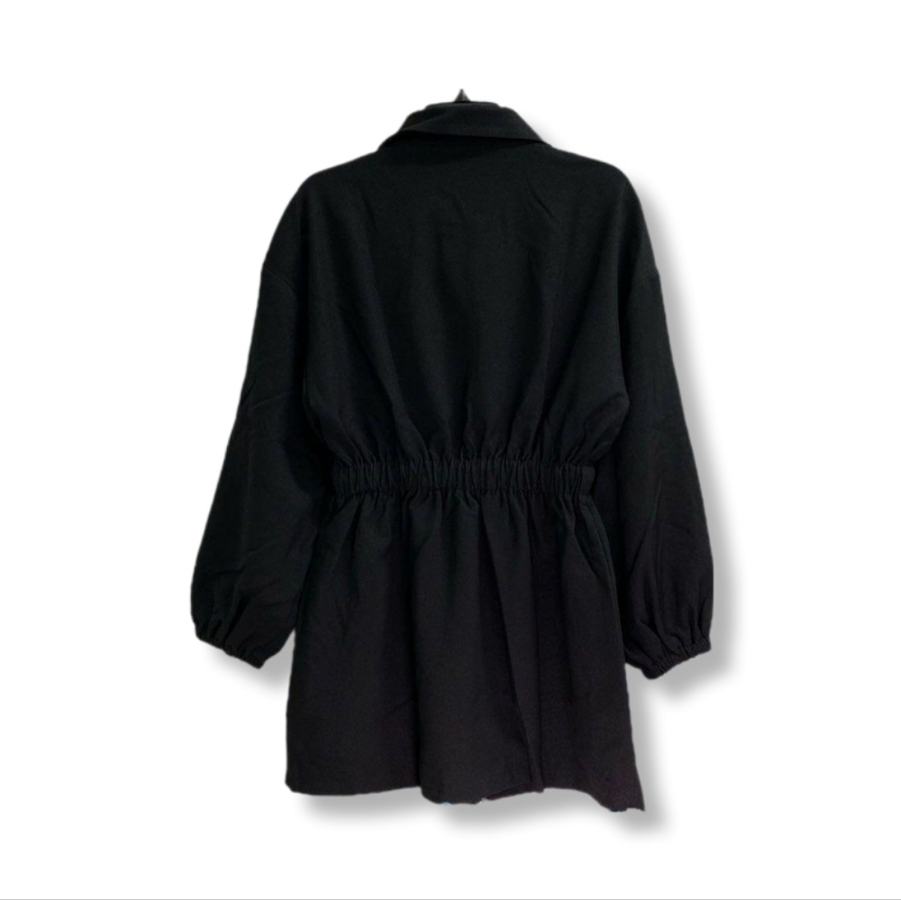 Alana Eve Women's Mid-Length Andy Black Dress Utility Jacket - Picture 3 of 6